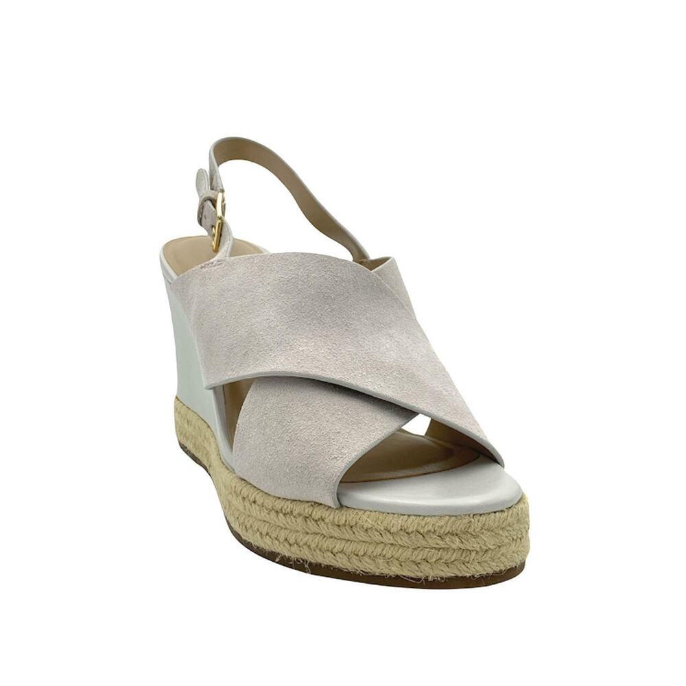 H by Halston Slingback Wedges Stella Parchment Shoes - Size 9M